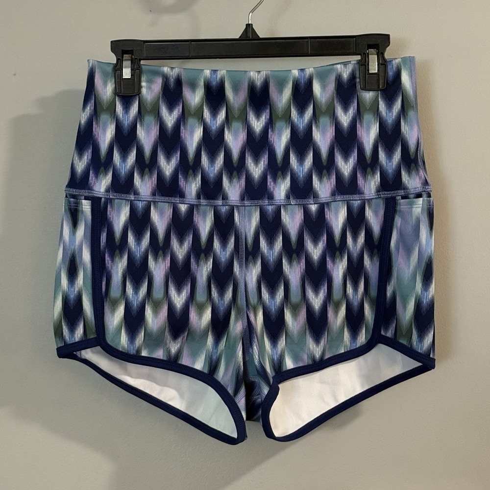 Free People Movement‎ Shorts High Rise Island Time Printed Stretch Large